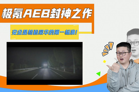 极氪AEB封神之作，安全是检验豪华的第一标准！