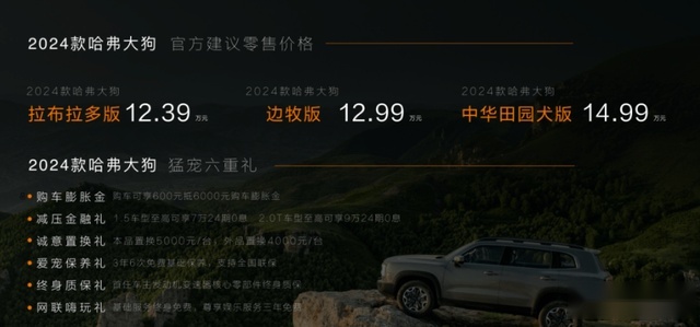 持续发力轻越野SUV赛道，2024款哈弗大狗上市，到底能否俘获众心