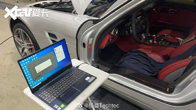 奔驰SLS AMG原厂571马力刷ECU改装德国TECHTEC动力改装