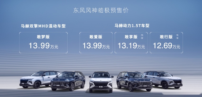 13万级混动SUV皓极预售火爆，4小时订单超7000