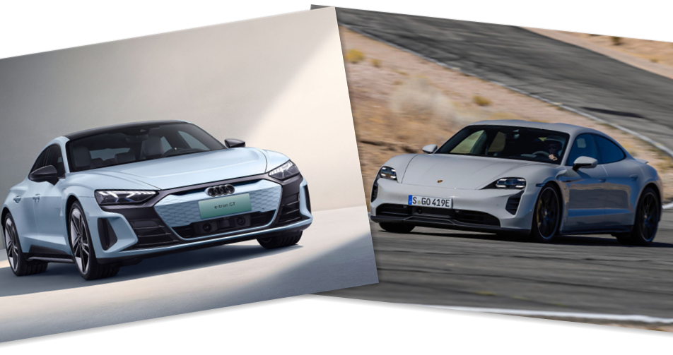 百萬電車對決,奧迪e-tron GT和保時捷Taycan你選誰? 百萬電車對決,奧迪e-tron GT和保時捷Taycan你選誰?