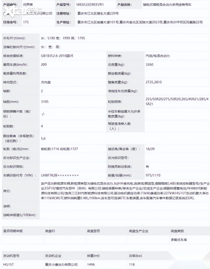 工信部第410批公告曝光新款问界SUV 锁定40万级家庭豪华标杆