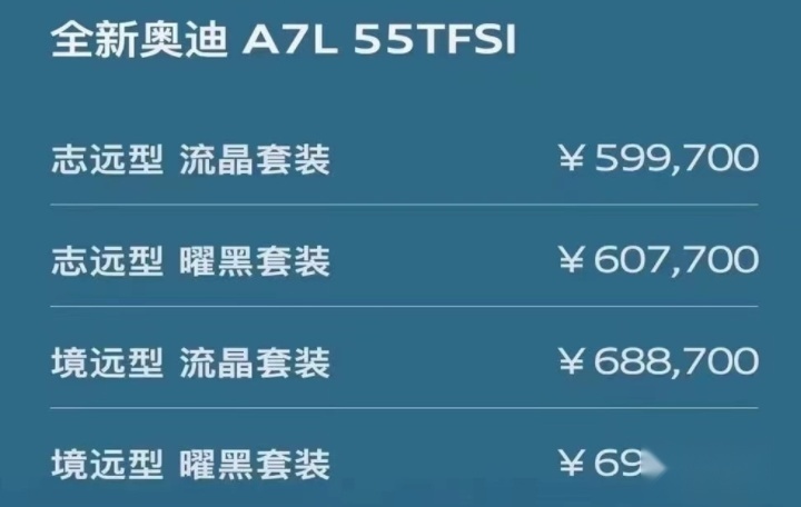 上汽奥迪A7L正式开启预售，未来40万能提A7L?