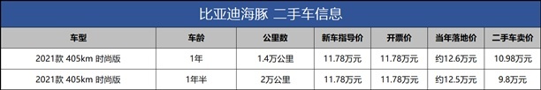 新能源比燃油车更保值？1年亏1万，二手海豚还值10万