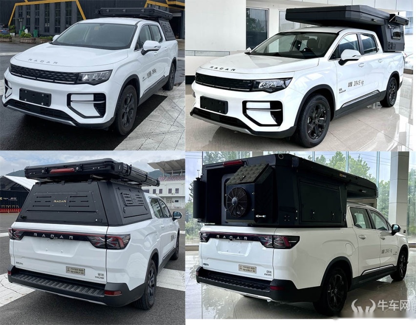 续航600公里纯电皮卡房车 基于雷达RD6打造