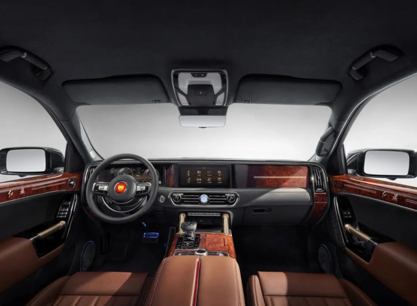 红旗LS7官图发布 4.0T+V8 车长接近5.7米比劳斯莱斯大