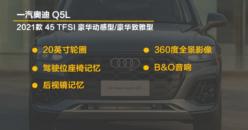 【帮你选车】配置提升外观更潮 全新Q5L购车手册 推荐豪华版