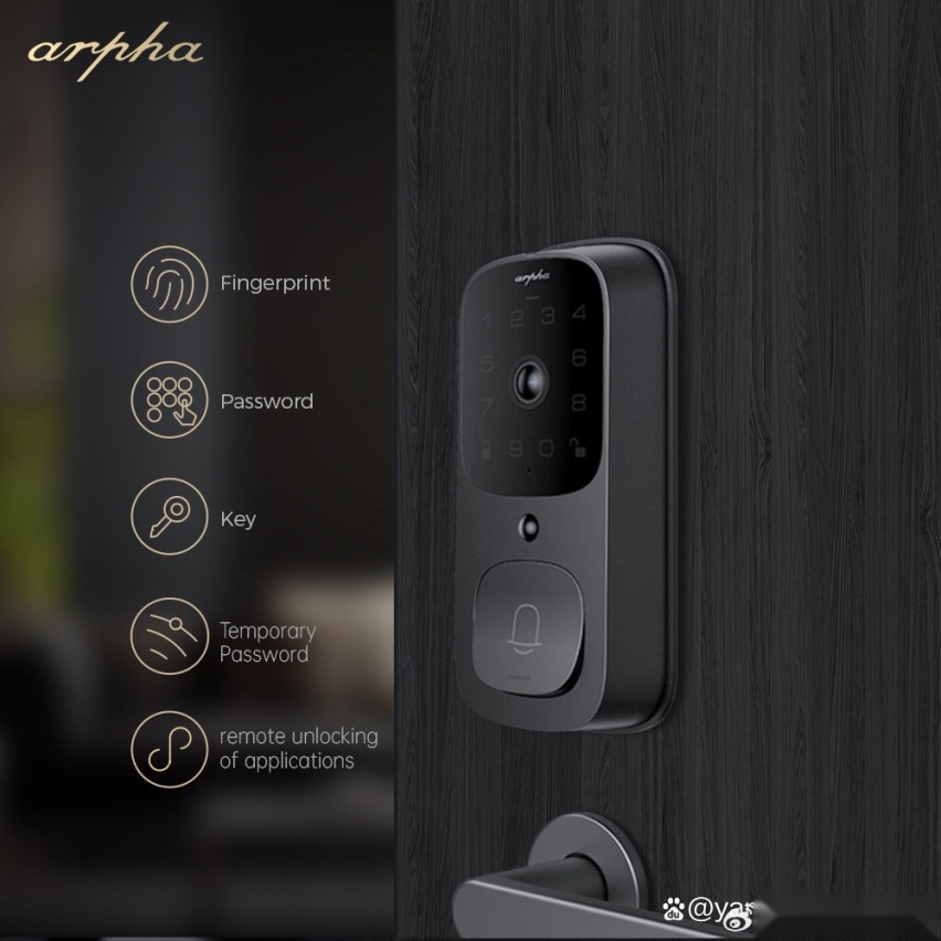 凌度 & arpha，电子猫眼叮咚门铃智能门锁，新品上线！
