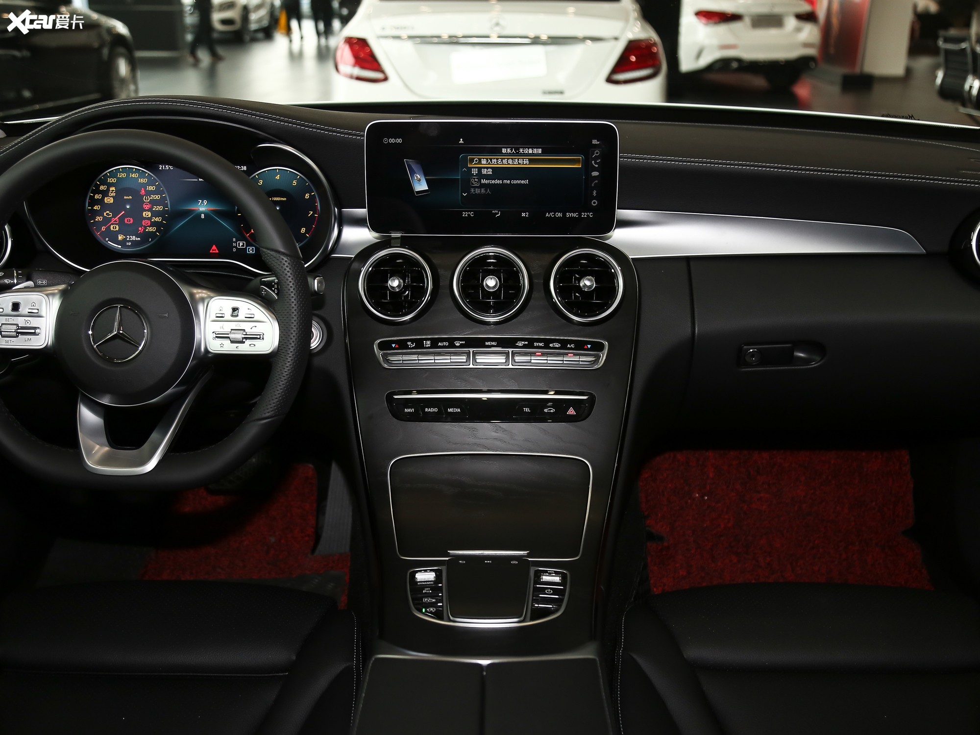 【2020款奔驰c级c 260 l 运动版_中控区_97/1078张图片】_汽车图片