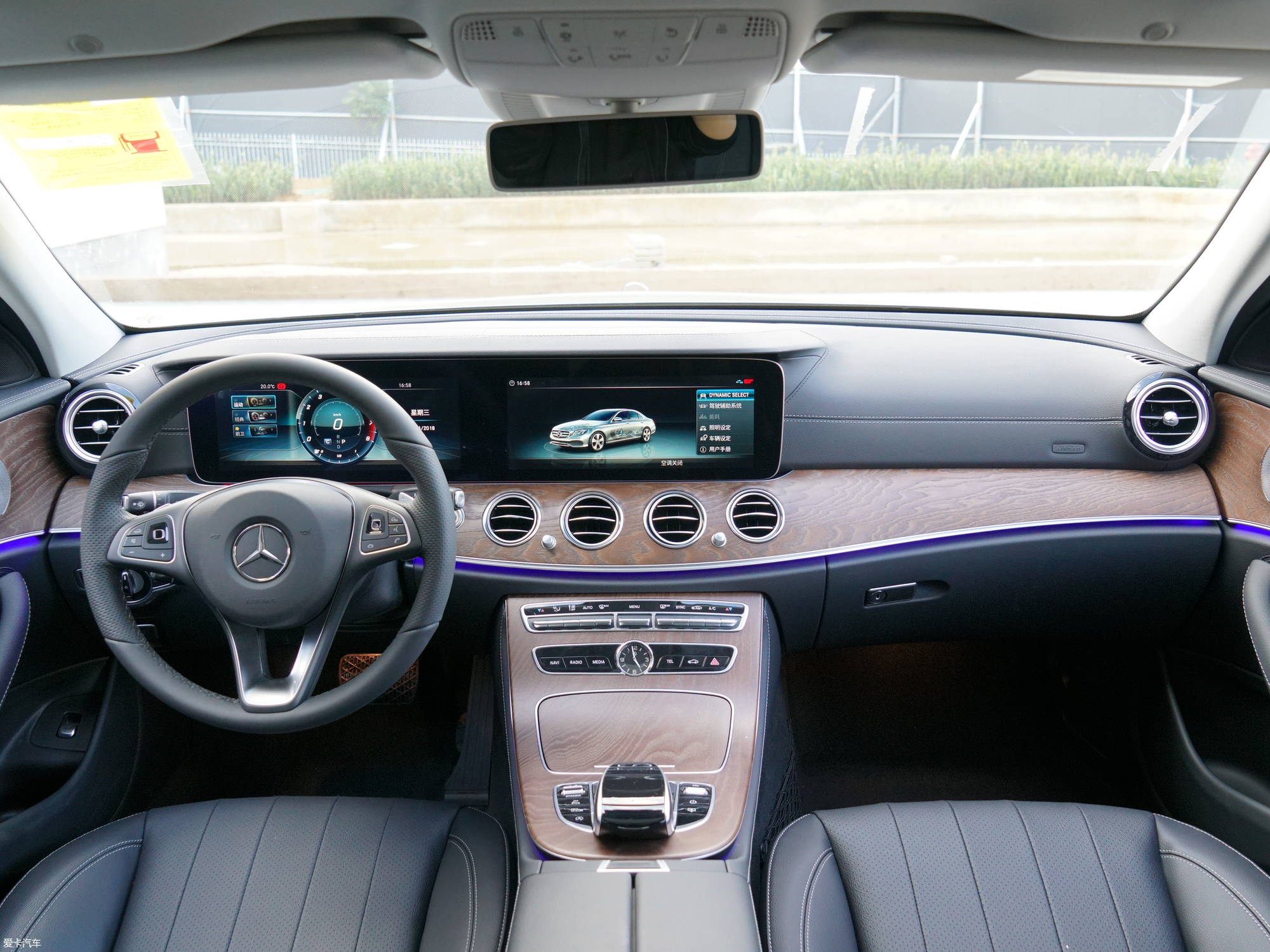 【2018款奔驰e级e 300l 时尚型_中控区_23/3765张图片】_汽车图片大全