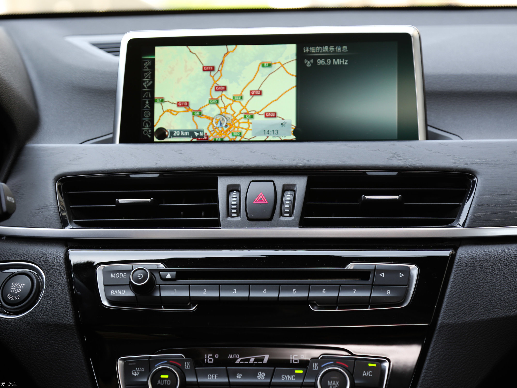 【2016款宝马x1sdrive18li 豪华型_中控区_299/1476张图片】_汽车图片