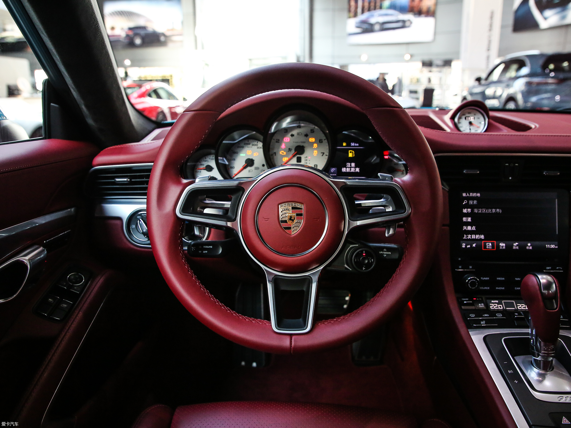 【2017款911carrera_中控区_1/283张图片】_汽车图片大全_爱卡汽车