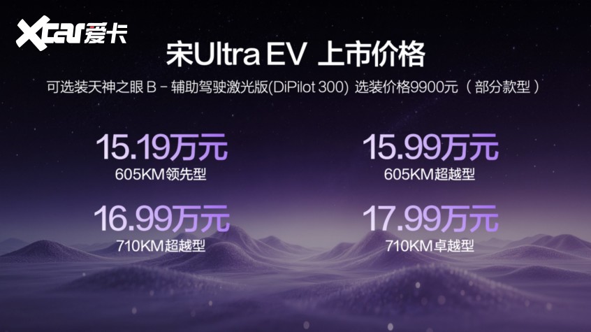 15.19万起全系闪充，宋Ultra EV让充电“自由”