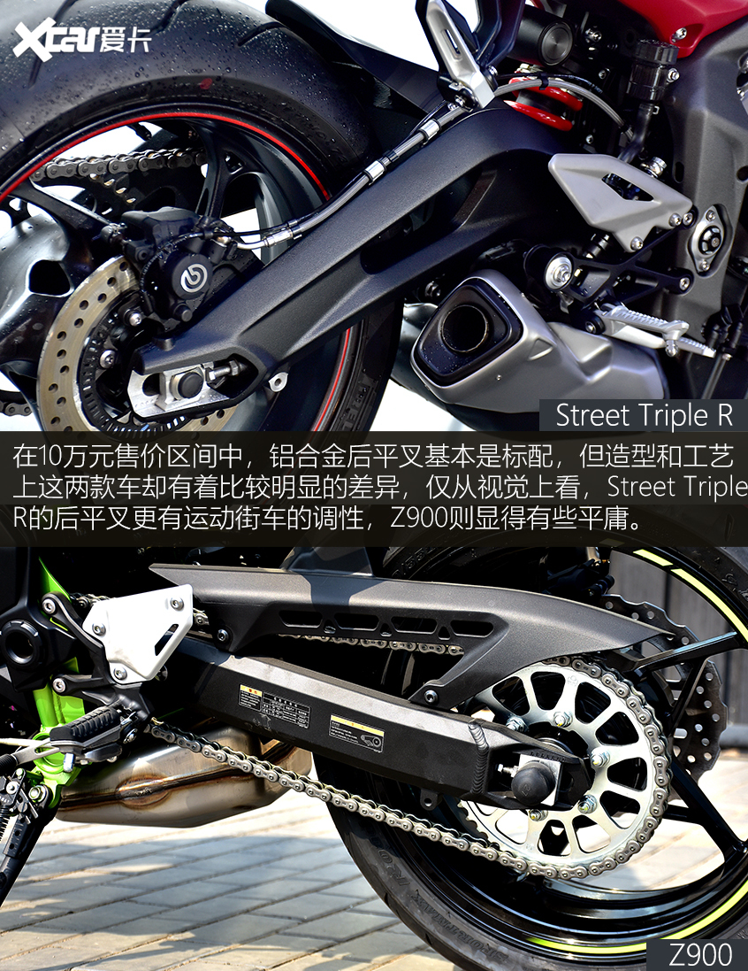 凯旋;Triumph;川崎;Kawasaki;Street Triple R对比Z900