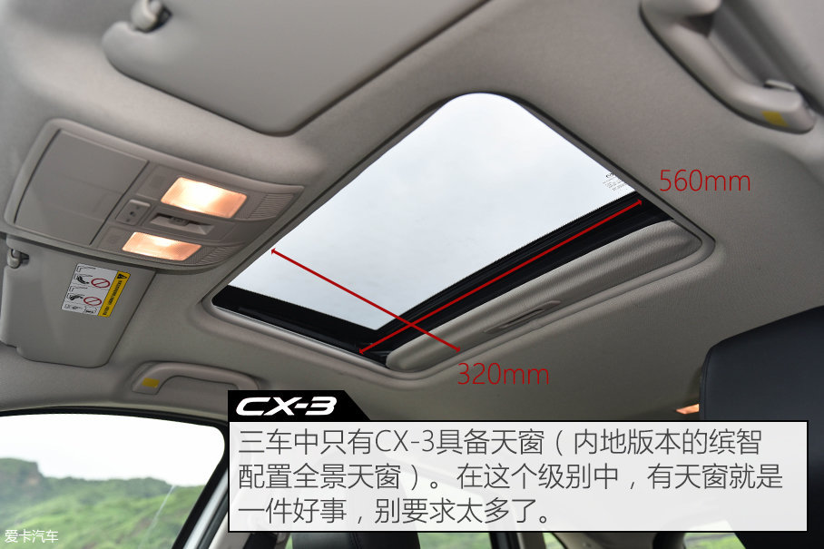 C-HR/CX-3/缤智台北三车对比