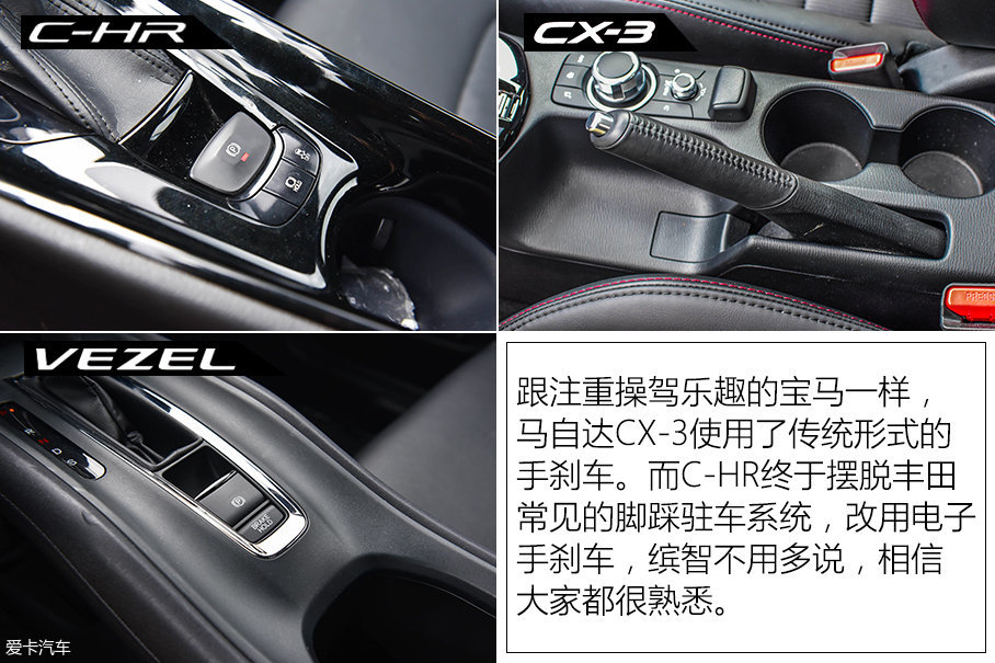 C-HR/CX-3/缤智台北三车对比