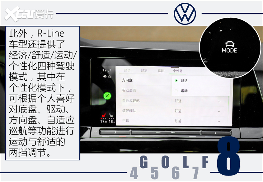 第八代高尔夫测试