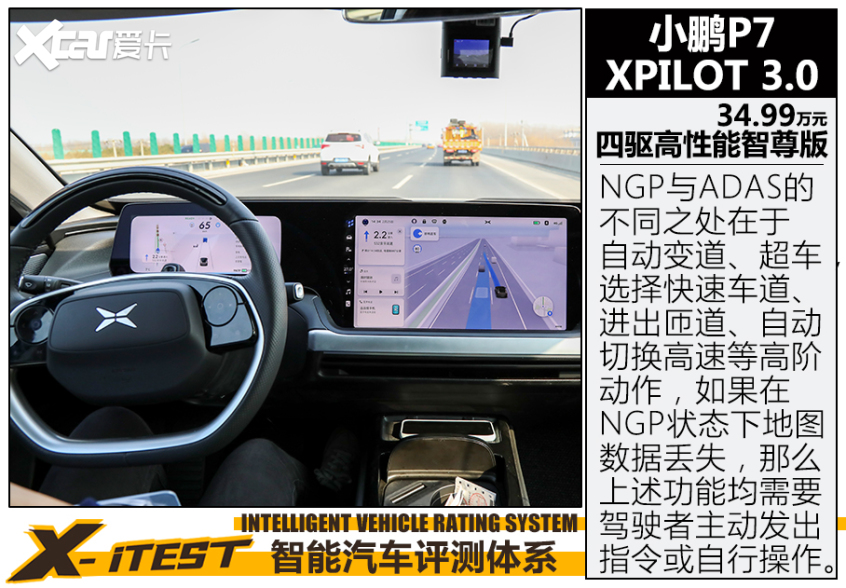 小鹏P7 X-iTEST智能驾驶辅助测试