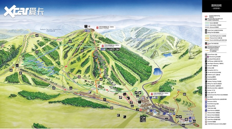 太舞滑雪小镇地图图片
