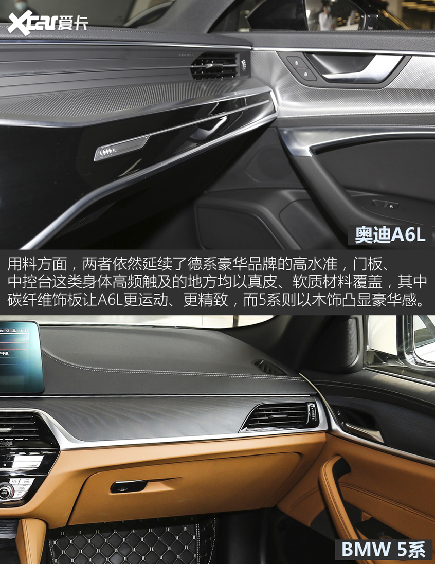 奥迪A6L对比BMW 5系