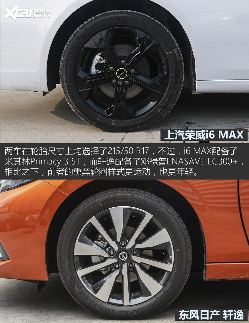 荣威i6 MAX对比日产轩逸