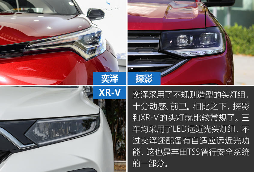 比颜值 拼个性!三款合资小型SUV对比 奕泽/探影/XR-V三车对比