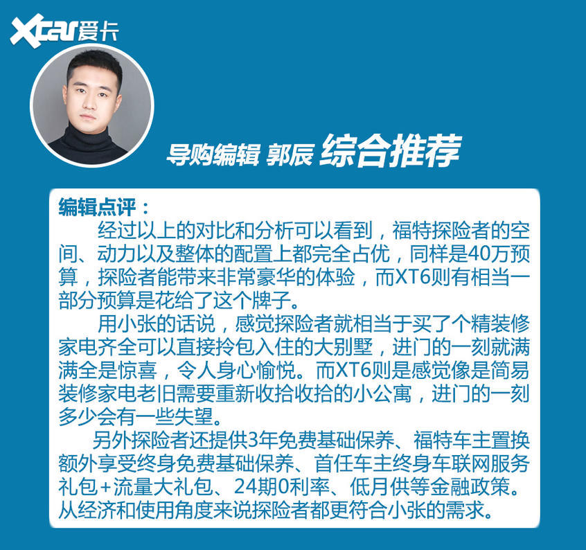 福特探险者PK凯迪拉克XT6