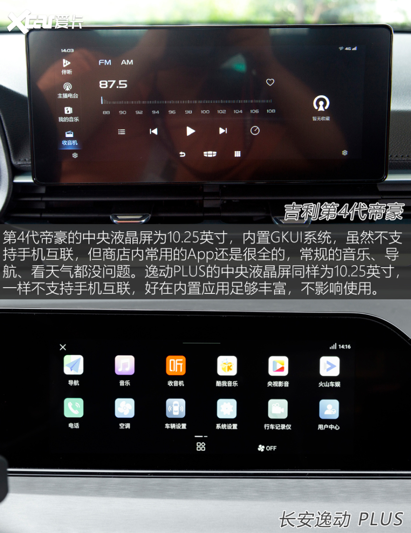 第4代帝豪对比逸动PLUS