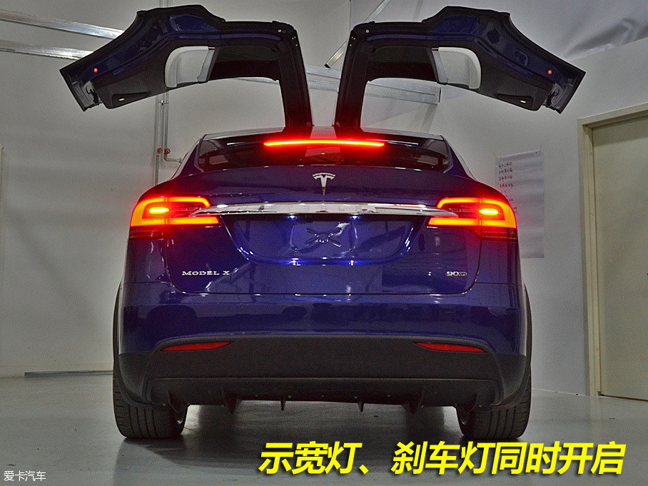 備受關注的特斯拉model x於北京車展開幕之前在國內亮相