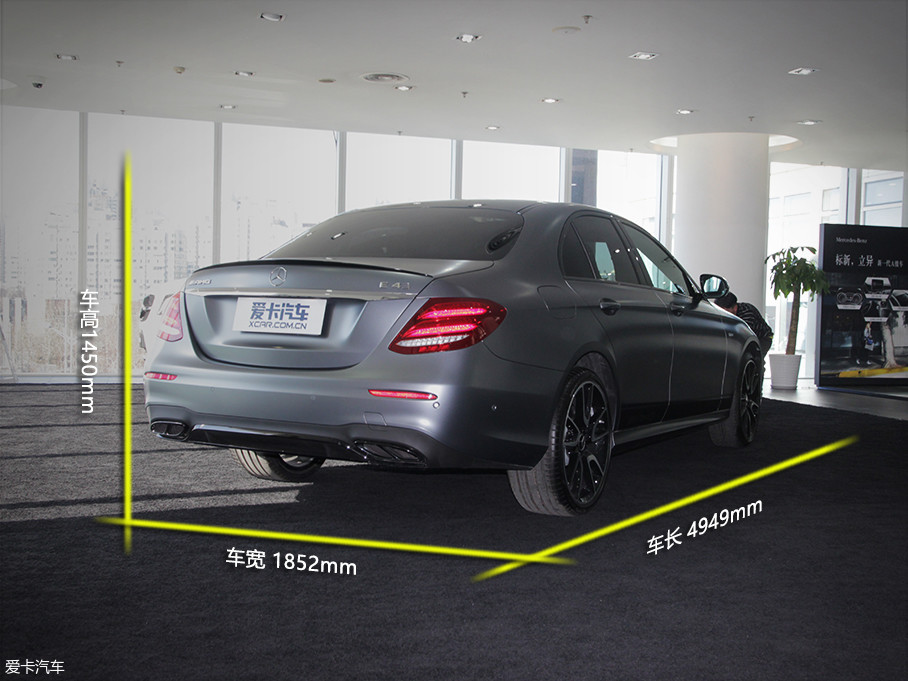 ǰӰBITURBOԳɫ4MATIC־Ҳļʻܣڳߴ緽棬E43//Ϊ4949/1852/1450mm͵ĳڸ¸ȶ