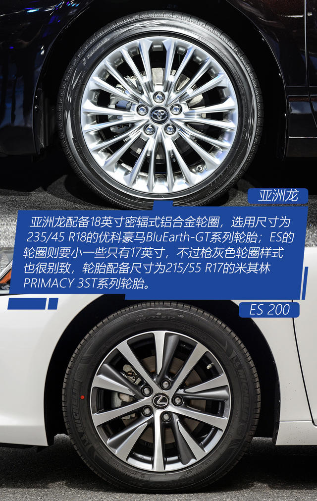 亚洲龙对比ES