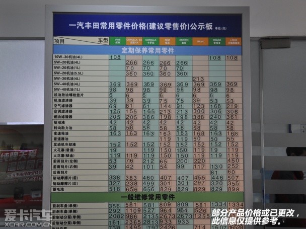 一汽丰田2014款威驰