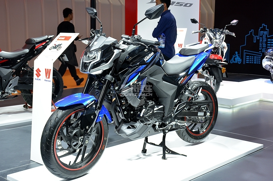 2018上海摩博会豪爵dr160s爱卡实拍