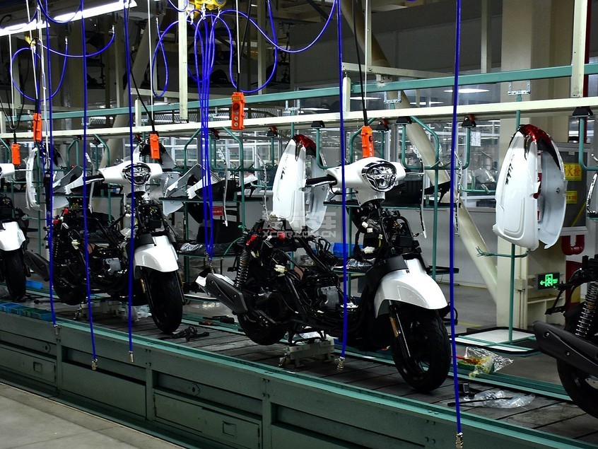 光阳摩托新工厂启用 研发与生产力倍增