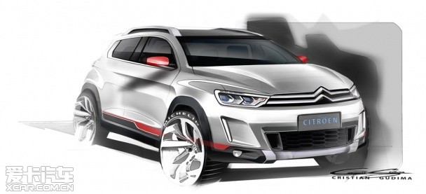 东风雪铁龙小型SUV设计图 北京车展发布