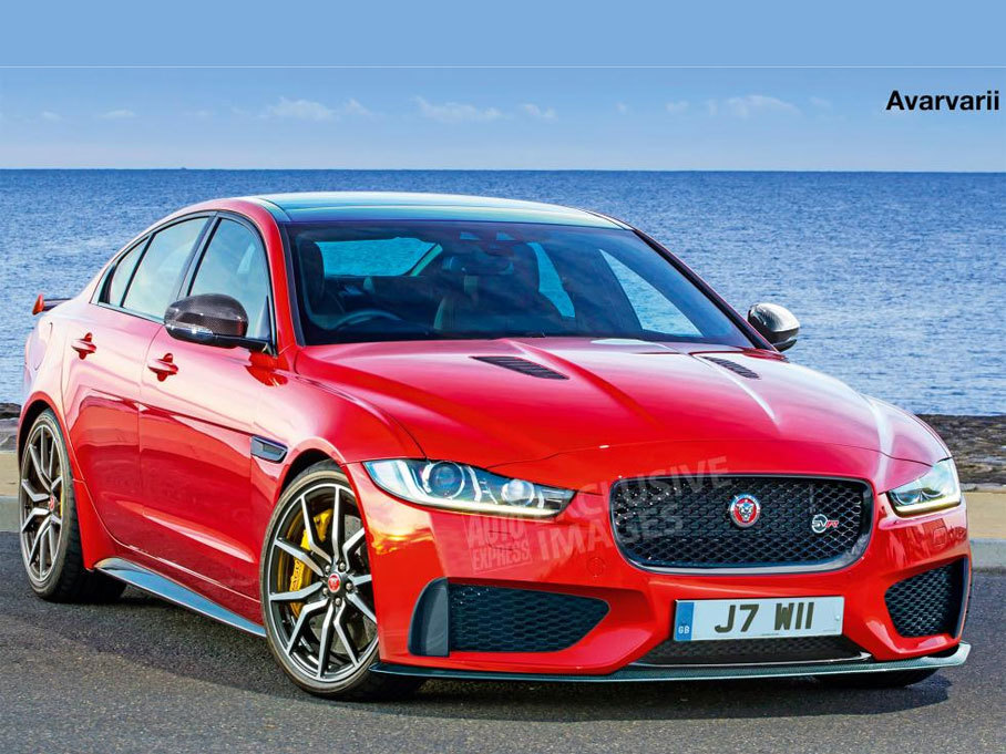 > 捷豹xe svr车型假想图