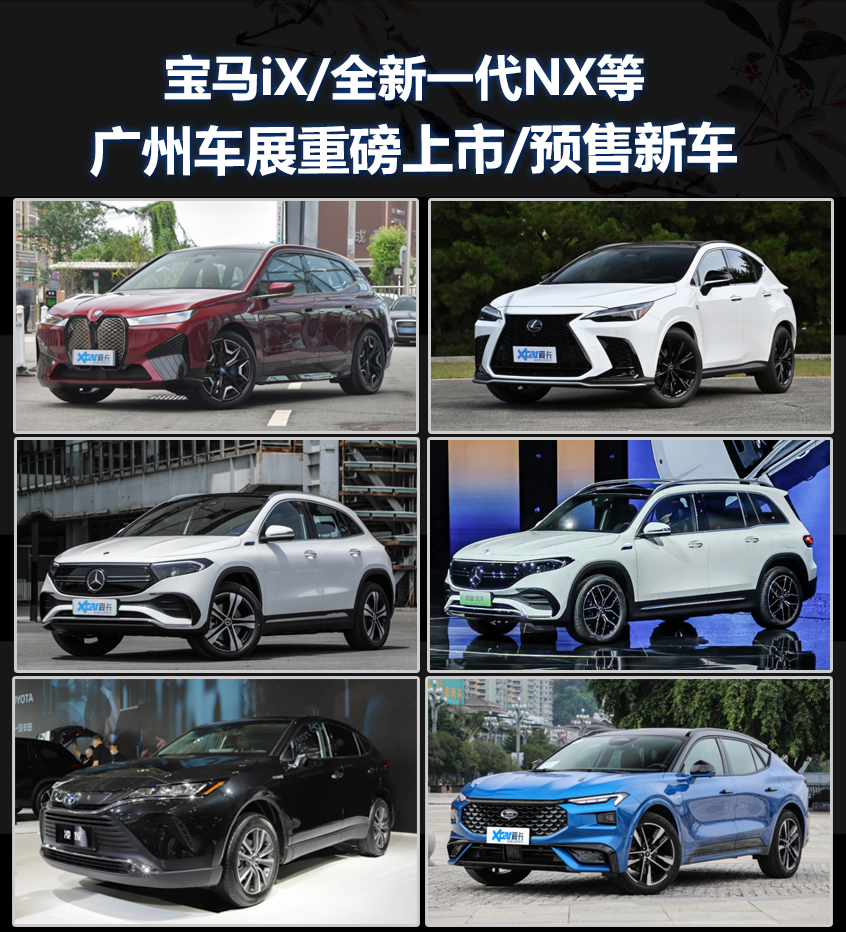 宝马iX/全新NX等 广州车展重磅上市新车