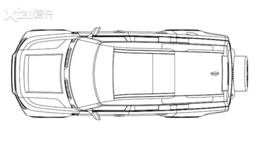路虎卫士130车型专利图