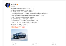 ��ʽ����D9 �����д���MPV������������