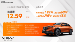 2024���XR-V�ȳϰ����� ��12.59��Ԫ
