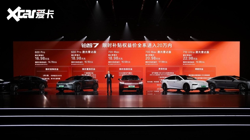 广汽丰田铂智7正式上市 限时补贴权益价14.78万-19.98万元