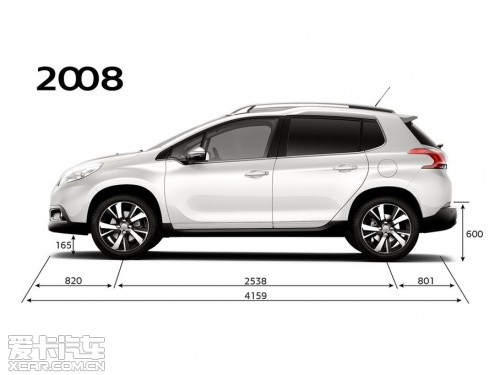 标致小型SUV 2008官图解析