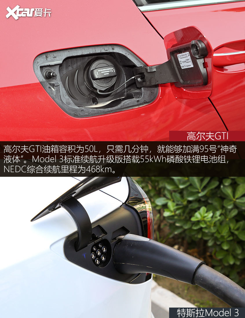 高尔夫GTI对比特斯拉Model 3