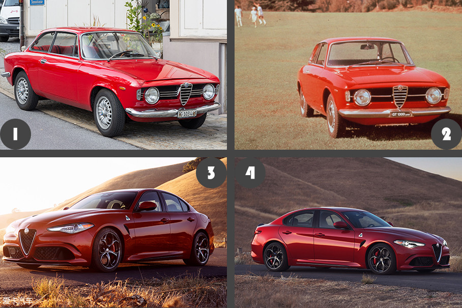 ͼ12Ϊ1960갢ŷGiulia GTͼ34Ϊ2016갢ŷGiulia QuadrifoglioΪGiulia GTĻƷʱ֮á