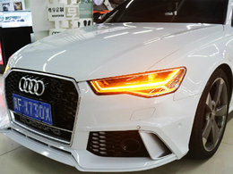 （我的朋友是富二代）S6改RS6包围流水矩阵大灯尾灯提升逼格